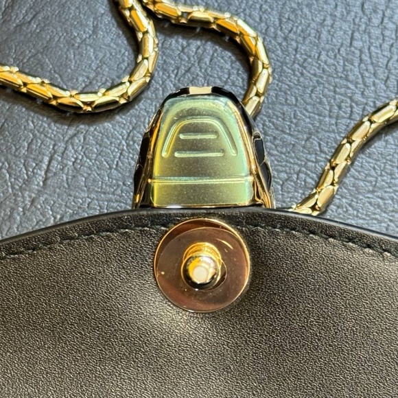 Bvlgari Serpenti Forever Square Crossbody Shoulder Bag Brushed Metallic calf - Picture 10 of 13